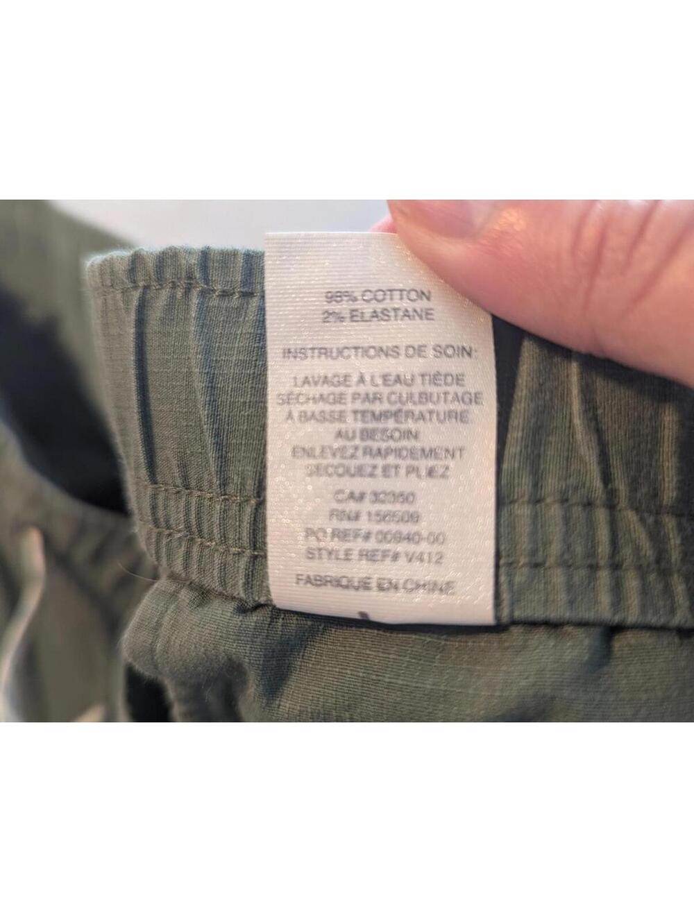 Vuori Drawstring Ripstop Pants Army Green - Picture 4 of 8